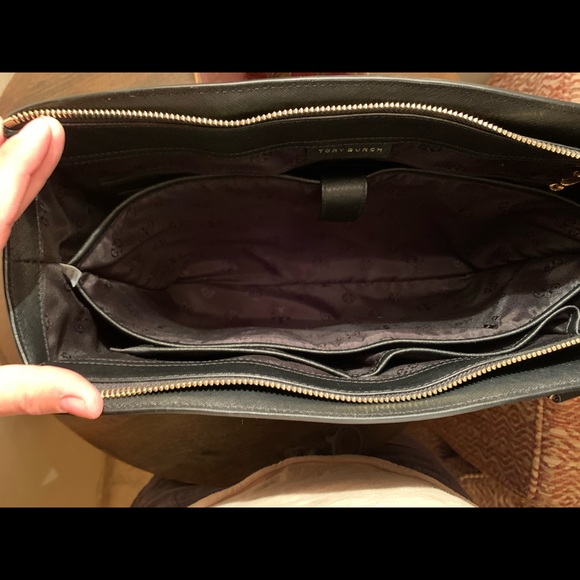 Large Tory Burch Emerson Top Zip Tote - Picture 7 of 12